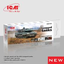 ICM 3073 - Acrylic paint set for Leopard tanks, 6x 12 ml