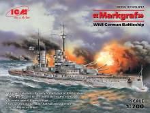 ICM S.017 - 1:700 Markgraf (full hull & waterline) WWI German Battleship