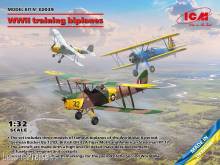ICM 32039 - 1:32 WWII training biplanes (Bücker Bü 131D, DH.82A Tiger Moth, Stearman PT-17)