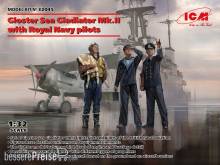 ICM 32045 - 1:32 Gloster Sea Gladiator Mk.II with Royal Navy pilots