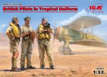 ICM 32106 - 1:32 British Pilots in Tropical Uniform(1939-1943)(3 figures)