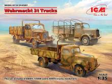 ICM DS3507 - 1:35 Wehrmacht 3t Trucks (V3000S, KHD S3000, L3000S)