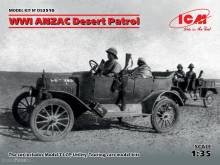 ICM DS3510 - 1:35 WWI ANZAC Desert Patrol (Model T LCP, Utility, Touring)
