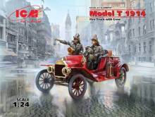 ICM 24017 - 1:24 Model T 1914 Fire Truck with Crew