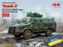 ICM 35014 - 1:35 Kozak-2, Ukrainian MRAP-class Armored Vehicle (100% new molds)