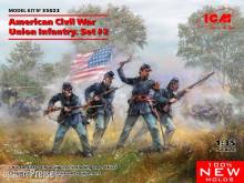 ICM 35023 - 1:35 American Civil War Union Infantry. Set #2 (100% new molds)