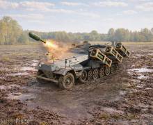 ICM 35107 - Stuka zu Fuß Sd.Kfz. 251/1 Ausf.B, WW II German MLRS