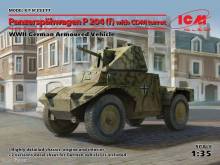 ICM 35377 - 1:35 Panzerspähwagen P 204(f)with CDM turret, WWII German Armoured Vehicle