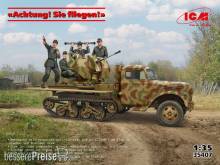 ICM 35407 - Achtung! Sie fliegen! (Sd.Kfz.3b with 2 cm Flak 38 and crew)