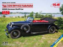 ICM 35540 - 1:35 Typ 320 (W142) Cabriolet, WWII German Staff Car