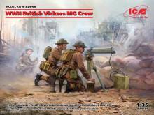 ICM 35646 - 1:35 WWII British Vickers MG Crew(Vickers MG & 2 figures)