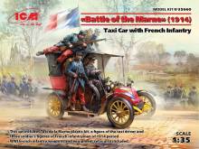 ICM 35660 - 1:35 Battle of the Marne(1914),Taxi car wit French Infantry