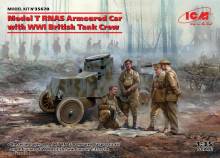 ICM 35670 - 1:35 Model T RNAS Armoured Car with WWI British Tank rew