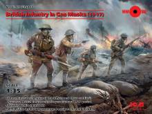 ICM 35703 - 1:35 British Infantry in Gas Masks(1917)4 Figu