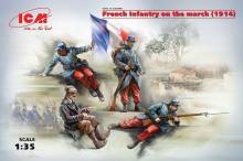 ICM 35705 - 1:35 French Infantry on the march(1914)4Figur