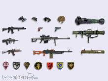 ICM 35749 - 1:35 Infantry weapons and chevrons of the Armed Forces of Ukraine (100% new molds)