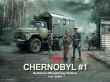 ICM 35901 - 1:35 Chernobyl1.Radiation Monitoring Stat(ZiL-131KShM truck&5figu&diorambase w.backgr