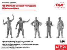 ICM 48087 - US Pilots & Ground Personnel (Vietnam War) (5 figures) (100% new molds) in 1:48