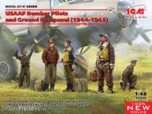 ICM 48088 - USAAF Bomber Pilots and Ground Personnel (1944-1945) (100% new molds) in 1:48