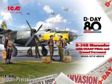 ICM 48322 - B-26B Marauder with USAAF Pilots and Ground Personnel