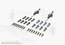 ICM 48408 - 1:48 WWII German Aircraft Armament (100% new molds)