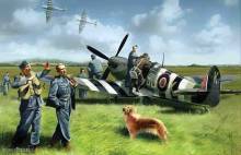ICM 48801 - 1:48 Spitfire Mk IX with RAF Pilots /Ground Crew