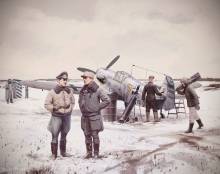 ICM 48804 - 1:48 Bf 109F-4 with German Luftwaffe stuff