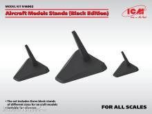 ICM A002 - Aircraft Models Stands (Black Edition)(for 1:144, 1:72, 1:48 und 1:32)