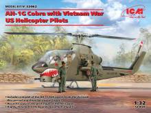 ICM 32062 - AH-1G Cobra with Vietnam War US Helicopter Pilots in 1:32