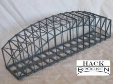 Hack Brücken 33300 - Bogenbrücke 35 cm zweigleisig, grau - Typ BT35-2