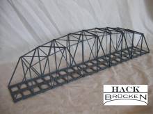 Hack Brücken 33400 - Bogenbrücke 50 cm zweigleisig, grau - Typ BT50-2