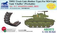Bronco Models AB3572 - 1:35 T85E1 Track Link (Rubber Type) For M24 Light Tank Chaffee (Workable
