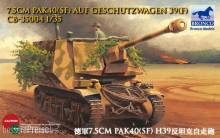 Bronco Models CB35004 - 1:35 7.5cm Pak40(Sf) auf Geschutzwagen 39H(f)