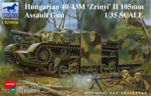 Bronco Models CB35036 - 1:35 Hungarian 40/43M Zrinyi II 105mm Assault Gun