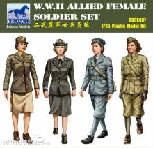 Bronco Models CB35037 - 1:35 W.W.II Allied Female Soldier Set(4 Figur