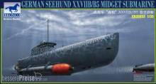 Bronco Models CB35053 - 1:35 German Seehund XXVII B/B5 Midget Submari (2 options in 1)
