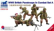Bronco Models CB35130 - 1:35 WWII British Paratroops in Combat Set A