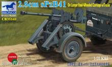Bronco Models CB35141 - 1:35 2.8cm sPzb41 On Larger Steel-Wheeled carriage w/Traile
