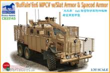 Bronco Models CB35145 - 1:35 BUFFALO 6x6 MPCV w/Slat Armor & Spaced Armor Version
