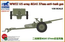 Bronco Models CB35147 - 1:35 WWII US Army M3A1 37mm Anti-Tank Gun