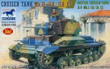 Bronco Models CB35150 - 1:35 Crusier Tank Mk.II/IIA/IIA CS British Crusier Tank A10 Mk.I/IA/IA (3in1)