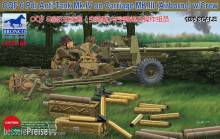 Bronco Models CB35168 - 1:35 OQF 6 PDR Anti-Tank Mk.IV on Carriage MK.III(Airborna) w/Crew
