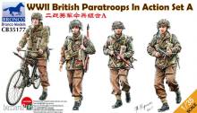 Bronco Models CB35177 - 1:35 WWII British Paratroops In Action Set A