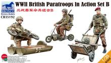 Bronco Models CB35192 - 1:35 WWII British Parattroops In Action Set B