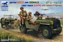 Bronco Models CB35218 - 1:35 BRITISH RECCE AND SIGNALS LIGHT TRUCK (2 KITS ) with CREWS