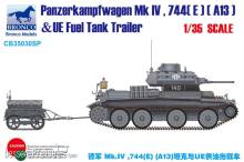 Bronco Models CB35030SP - 1:35 Panzerkampfwagen Mk.IV,744(E)(A13)& UE Trailer