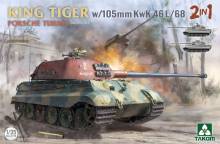 Takom TAK2178 - 1:35 King Tiger w/105mm KwK 46L/68 2 in 1