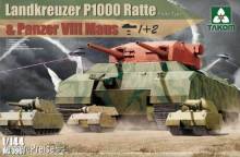 Takom TAK3001 - Landkreuzer P1000 Ratte(Proto Type)&Panz in 1:144