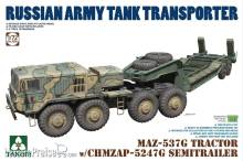 Takom TAK5004 - MAZ-537G Tractor w/CHMZAP-5247G SEMITRRAILER in 1:72