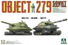Takom TAK5005 - Object 279+Object 279M+NBC Soldier Soviet Heavy Tank in 1:72